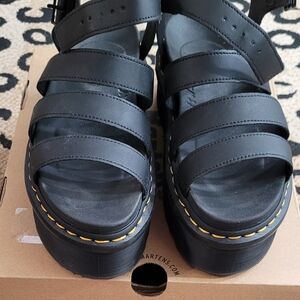 Dr. Martens Black Multi-Strap Sandals
